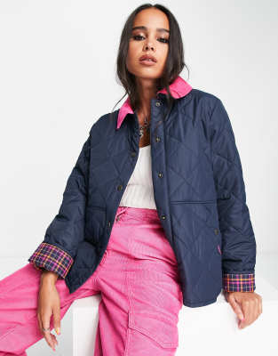 Barbour x ASOS exclusive Brooke quilted jacket in navy