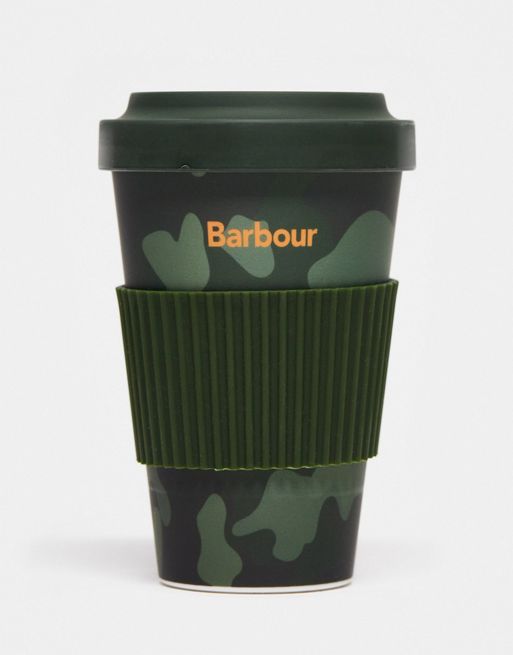 Barbour x CerbeShops Exclusive - Herbruikbare reismok in groene camouflageprint
