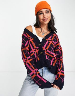 Barbour x ASOS exclusive Lorna cardigan in check
