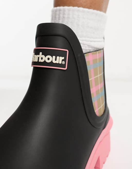 Pink barbour clearance wellies