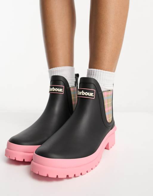 Pink on sale barbour wellies