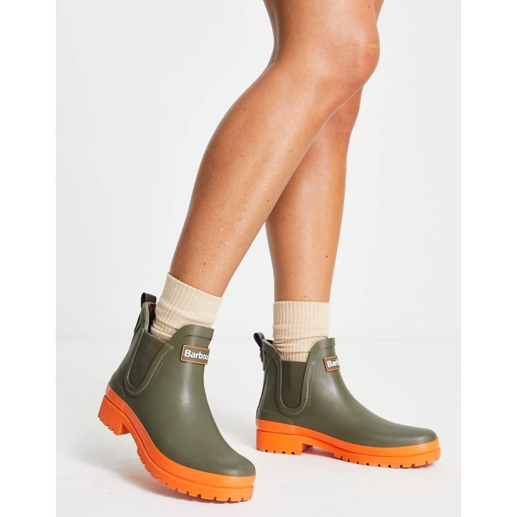 Barbour x ASOS exclusive Mallow wellington boots in fern