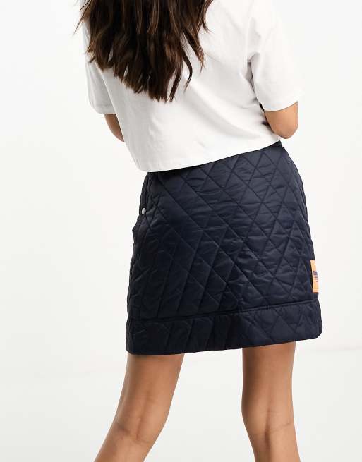 White quilted clearance mini skirt