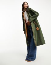 Carhartt WIP - Gewatteerde oversized boyfriend jas met pluizige