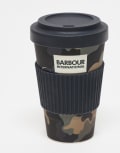 Barbour x ASOS exclusive reusable travel mug in camo-Navy