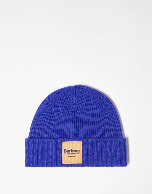 barbour mens bobble hat