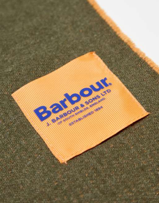 Barbour scarf sale Orange