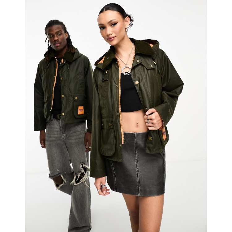 Barbour wax jacket womens best sale with hood