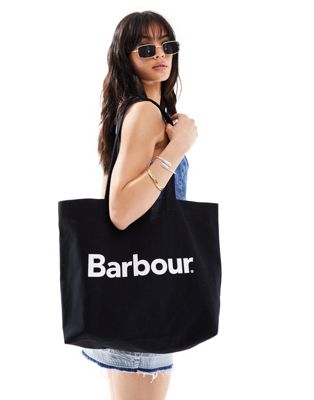 Barbour X Asos Tote Bag In Black
