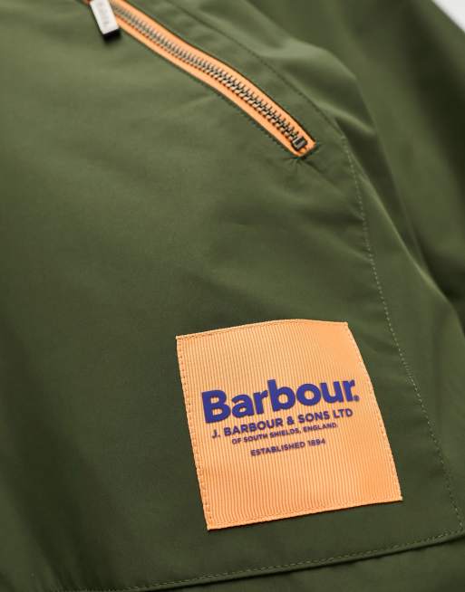 Barbour x ASOS - Vandtæt frakke med hætte i olivengrøn - Kun hos ASOS, 3 af 4