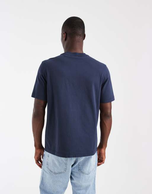 Barbour x Mul 'Gone Fishing' short sleeve graphict-shirt in navy, 5 of 5