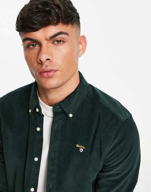 Barbour cord sales shirt