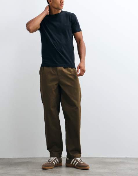 Barbour Yorklane cotton twill trousers in light brown - view 1