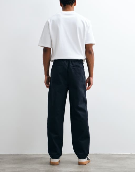 Barbour Yorklane twill trousers in dark navy, 3 of 5