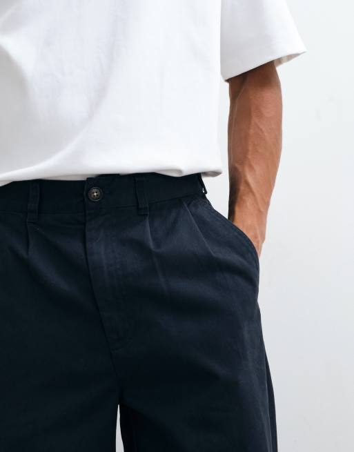 Barbour Yorklane twill trousers in dark navy, 4 of 5