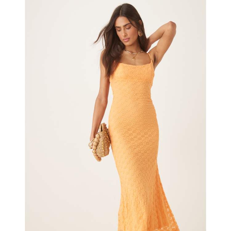Forever New Orange Bardot Midi Dress Bardot Saira Midi Dress In Orange  Sorbet REVOLVE