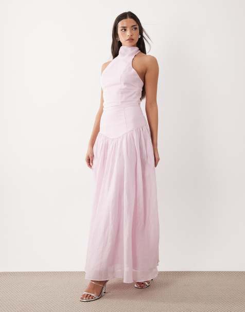Bardot Amorette Ramie maxi skirt in bliss pink (part of a set) - view 1