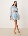 [Bardot] Bardot Anyssa ruffle mini dress in soft blue 12 Soft blue