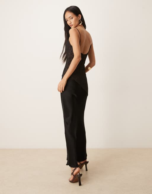 bardot lily lace dress Bardot Aleri Lace Satin Maxi Dress