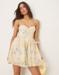 [Bardot] Bardot Ashta corset mini dress in soft yellow 16 Soft Yellow