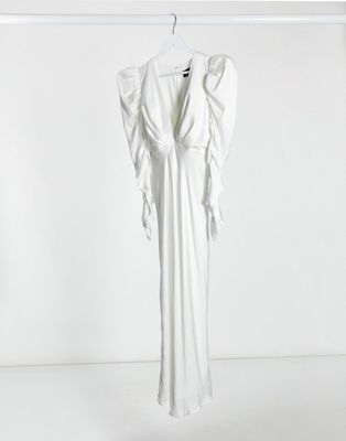 bardot ivory dress