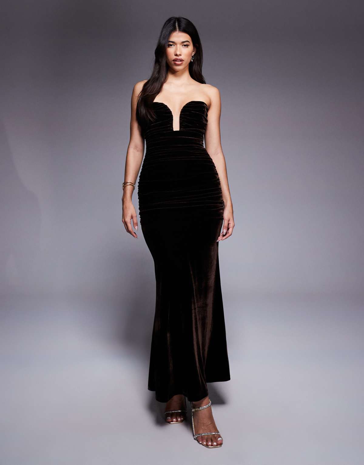 Bardot Elvira halter maxi dress in black