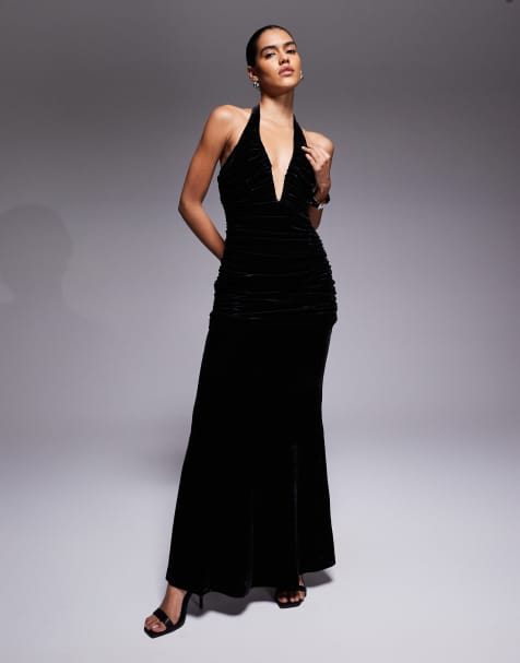 Bardot - Elvira - Maxi-jurk met blote schouders in zwart - view 1
