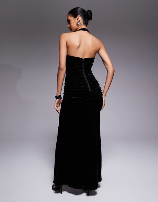 Bardot - Elvira - Robe longue avec dos nu - Noir, 3 de 4