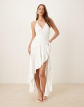 sachin and babi light blue dress BARDOT | BARDOT Aradia Sequin Halter Dress Orchid Wht