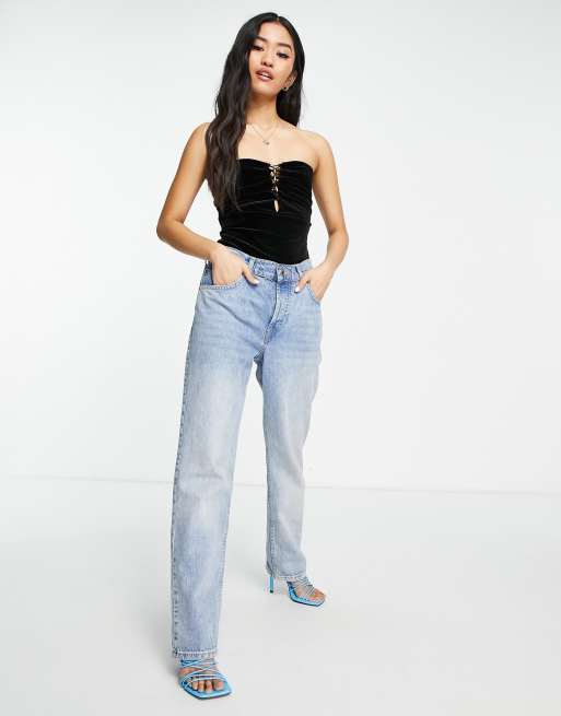 Bardot - Helena - Body nero con laccetti, 4 di 4