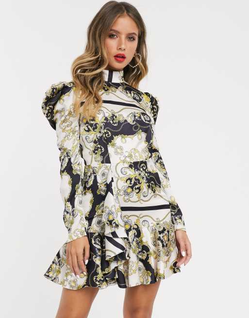 Asos chain best sale print dress