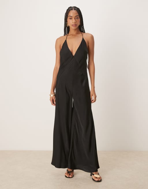 Bardot Keaton halter jumpsuit in black, 4 of 4