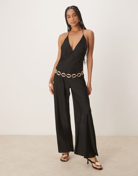 Bardot Keaton - Jumpsuit met halternek in zwart - view 1