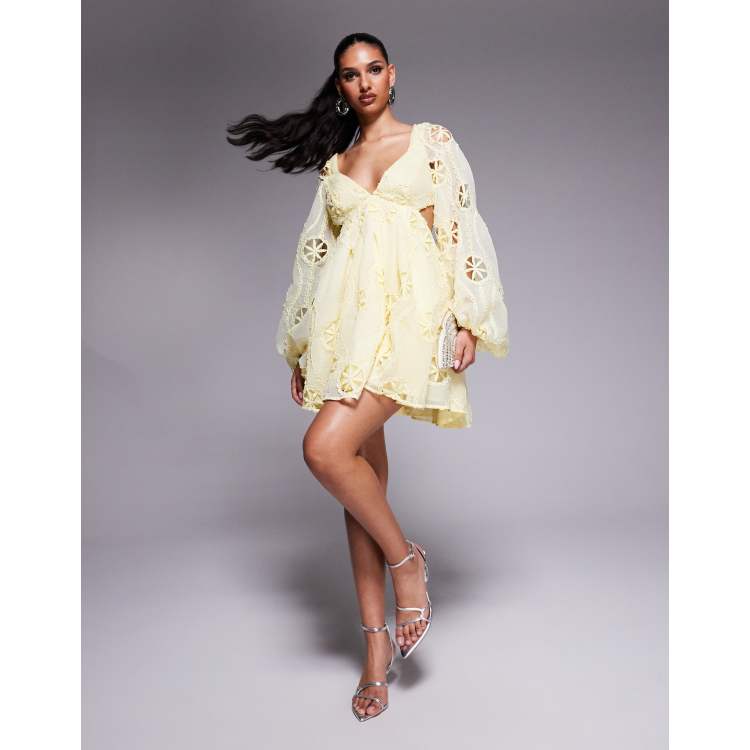 chinese dress ladies SEAFOAM LACE BARDOT MINI DRESS  Murci