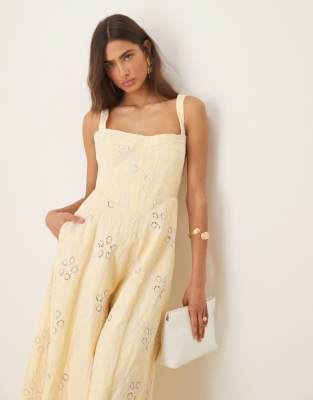 white christmas dresses Lilah Corset Midi Dress main image 1