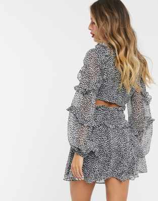 bardot leopard shirt dress
