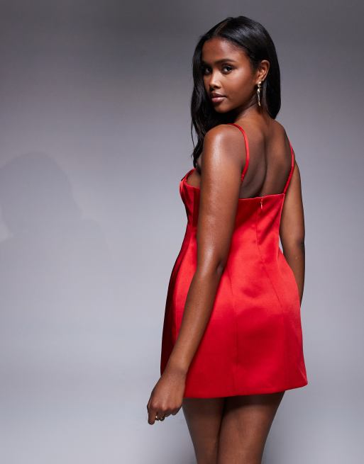 Bardot Marcello mini dress in famous red, 4 of 4
