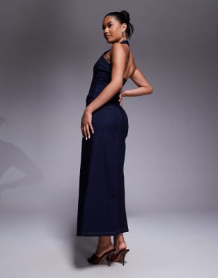 bardot stacey denim dress Bardot Stacey Denim Dress in Vintage