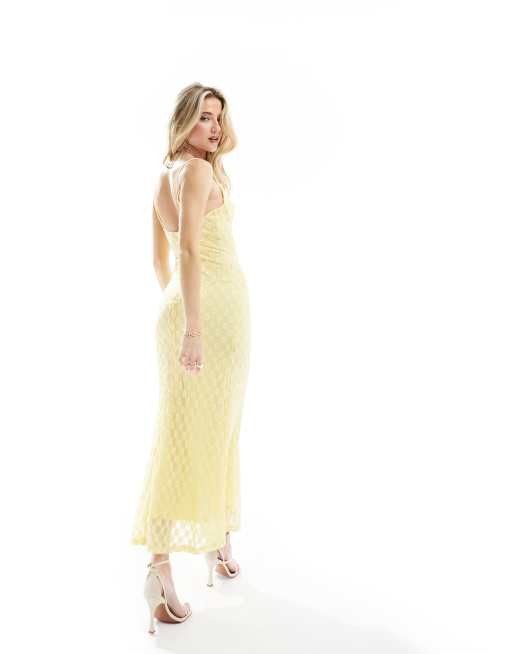 Bardot Sheer Mesh Midi Dress