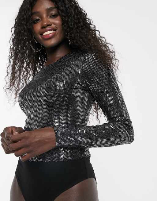 Mirror Sequin Bodysuit 