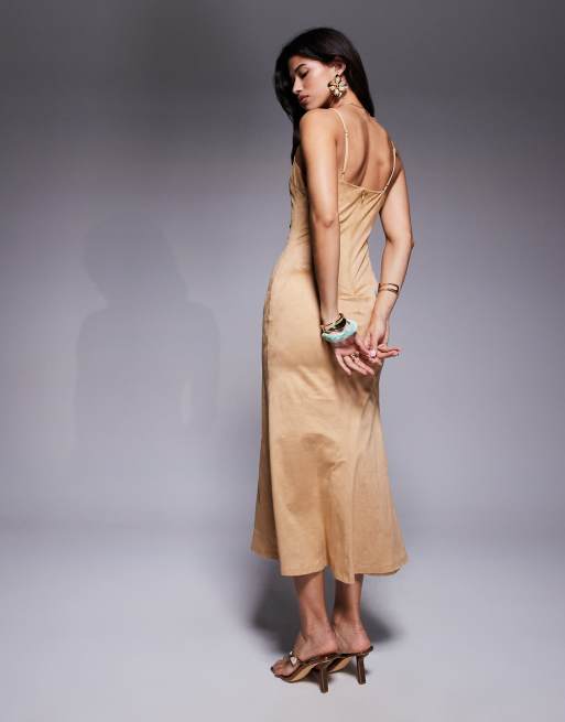 Bardot Nadira faux suede dress in soft camel, 4 of 4