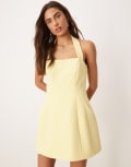 [Bardot] Bardot Nevelle halter dress in canary yellow 12 Canary Yellow