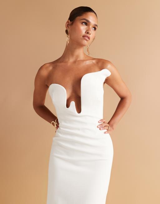 Bardot Rosalyn midi dress in orchid white | ASOS