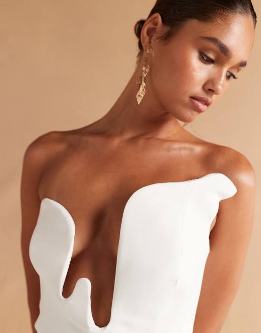 Bardot Rosalyn midi dress in orchid white | ASOS
