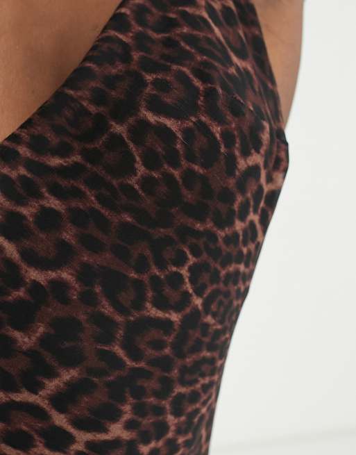 Bardot leopard hot sale slip dress