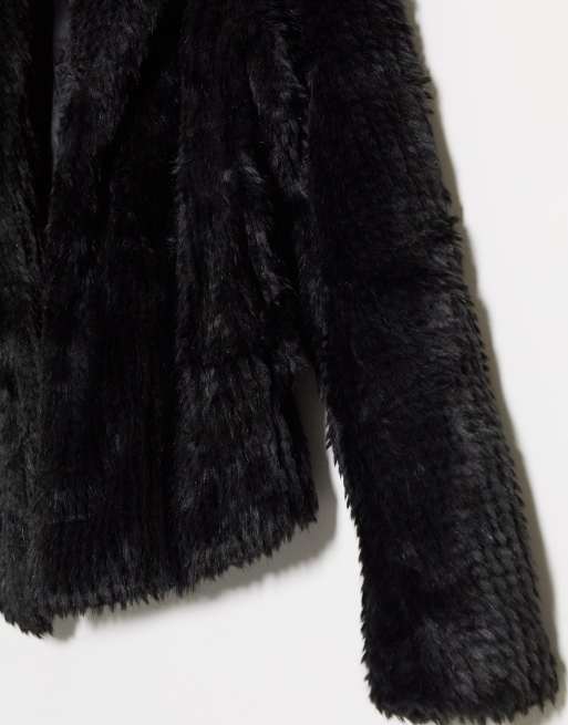 Faux fur jacket on sale bardot