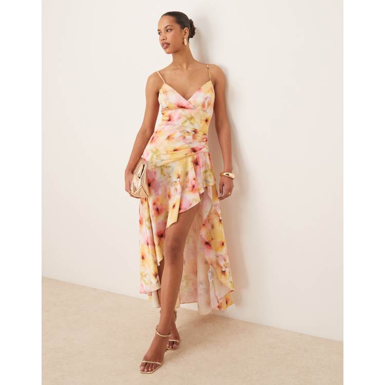Bardot Sorella printed midi dress in sunset floral ASOS