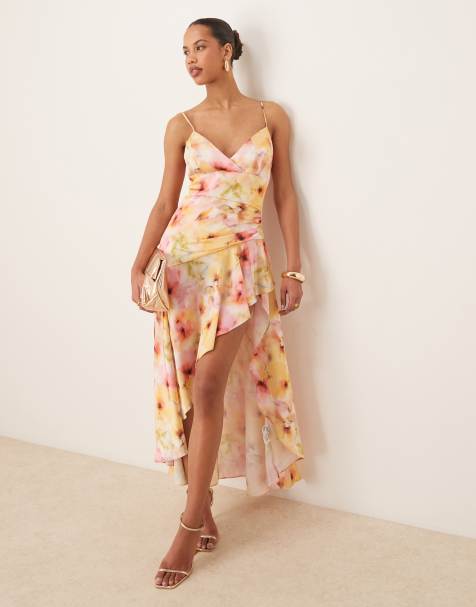 Bardot - Sorella - Vestito midi con stampa a fiori in tonalità tramonto - view 1