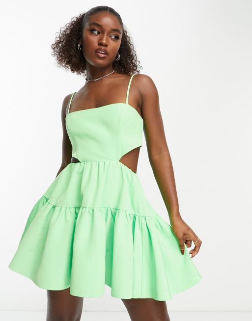 Mint green outlet bardot dress