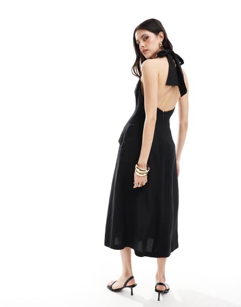 Bardot - Vestito midi nero sartoriale - view 1